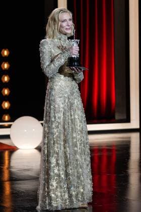 September 21, 2024, San Sebastian, Spain: Australian actress Cate Blanchet receives the Donostia Award in recognition of her career at the 72nd San Sebastian Film Festival. San Sebastian Spain - ZUMAs197 20240921_aaa_s197_119 Copyright: xJavixJuliox