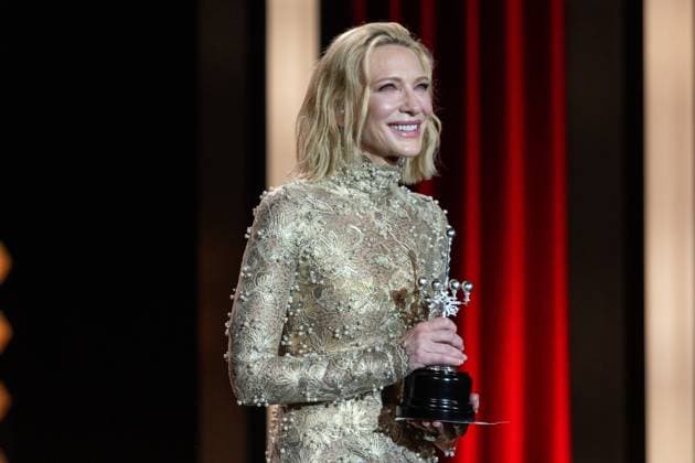 September 21, 2024, San Sebastian, Spain: Australian actress Cate Blanchet receives the Donostia Award in recognition of her career at the 72nd San Sebastian Film Festival. San Sebastian Spain - ZUMAs197 20240921_aaa_s197_121 Copyright: xJavixJuliox