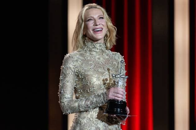 September 21, 2024, San Sebastian, Spain: Australian actress Cate Blanchet receives the Donostia Award in recognition of her career at the 72nd San Sebastian Film Festival. San Sebastian Spain - ZUMAs197 20240921_aaa_s197_124 Copyright: xJavixJuliox