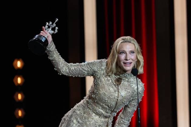 September 21, 2024, San Sebastian, Spain: Australian actress Cate Blanchet receives the Donostia Award in recognition of her career at the 72nd San Sebastian Film Festival. San Sebastian Spain - ZUMAs197 20240921_aaa_s197_137 Copyright: xJavixJuliox