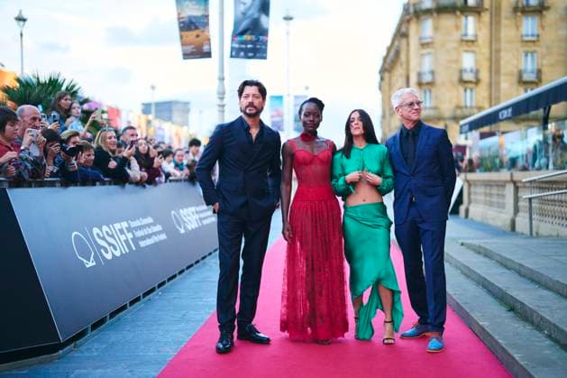 72nd San Sebastian International Film Festival: The Wild Robot Red Carpet Macarena Garcia, Alvaro Morte, Chris Sanders, Lupita Nyong o attended The Wild Robot Red Carpet during 72nd San Sebastian International Film Festival at Victoria Eugenia Theatre on September 22, 2024 in Donostia San Sebastian, Spain Photo by IMAGO MPG Donostia San Sebastian Victoria Eugenia Theatre Euskadi Spain  Copyright: xMPGx