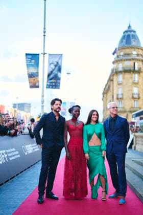 72nd San Sebastian International Film Festival: The Wild Robot Red Carpet Macarena Garcia, Alvaro Morte, Chris Sanders, Lupita Nyong o attended The Wild Robot Red Carpet during 72nd San Sebastian International Film Festival at Victoria Eugenia Theatre on September 22, 2024 in Donostia San Sebastian, Spain Photo by IMAGO MPG Donostia San Sebastian Victoria Eugenia Theatre Euskadi Spain  Copyright: xMPGx