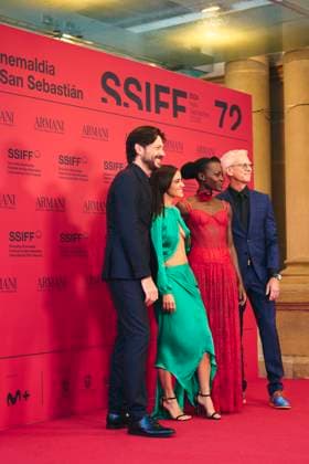 72nd San Sebastian International Film Festival: The Wild Robot Red Carpet Macarena Garcia, Alvaro Morte, Chris Sanders, Lupita Nyong o attended The Wild Robot Red Carpet during 72nd San Sebastian International Film Festival at Victoria Eugenia Theatre on September 22, 2024 in Donostia San Sebastian, Spain Photo by IMAGO MPG Donostia San Sebastian Victoria Eugenia Theatre Euskadi Spain  Copyright: xMPGx