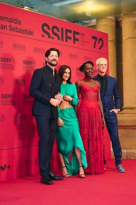 72nd San Sebastian International Film Festival: The Wild Robot Red Carpet Macarena Garcia, Alvaro Morte, Chris Sanders, Lupita Nyong o attended The Wild Robot Red Carpet during 72nd San Sebastian International Film Festival at Victoria Eugenia Theatre on September 22, 2024 in Donostia San Sebastian, Spain Photo by IMAGO MPG Donostia San Sebastian Victoria Eugenia Theatre Euskadi Spain  Copyright: xMPGx