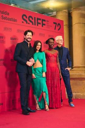 72nd San Sebastian International Film Festival: The Wild Robot Red Carpet Macarena Garcia, Alvaro Morte, Chris Sanders, Lupita Nyong o attended The Wild Robot Red Carpet during 72nd San Sebastian International Film Festival at Victoria Eugenia Theatre on September 22, 2024 in Donostia San Sebastian, Spain Photo by IMAGO MPG Donostia San Sebastian Victoria Eugenia Theatre Euskadi Spain  Copyright: xMPGx