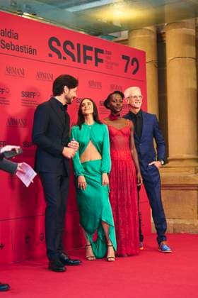 72nd San Sebastian International Film Festival: The Wild Robot Red Carpet Macarena Garcia, Alvaro Morte, Chris Sanders, Lupita Nyong o attended The Wild Robot Red Carpet during 72nd San Sebastian International Film Festival at Victoria Eugenia Theatre on September 22, 2024 in Donostia San Sebastian, Spain Photo by IMAGO MPG Donostia San Sebastian Victoria Eugenia Theatre Euskadi Spain  Copyright: xMPGx