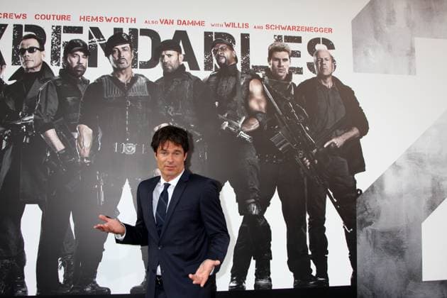 arrives at the The Expendables 2 Premiere Los Angeles - AUG 15: Patrick Muldoon arrives at the The Expendables 2 Premiere at Graumans Chinese Theater on August 15, 2012 in Los Angeles, CA Los Angeles CA USA EDITORIAL USE ONLY Copyright: xx KathyxHutchinsx khphotos434490