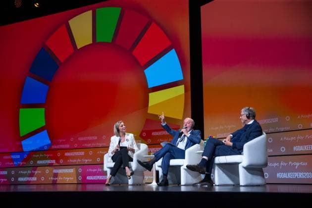 September 23, 2024, Nova York, Ny, USA: Brazilian President Luiz InoÂ¡cio Lula da Silva during the annual Goalkeepers Awards ceremony, organized by the Bill and Melinda Gates Foundation in New York, United States, on Monday, 23. Nova York USA - ZUMAc233 20240923_zsp_c233_009 Copyright: xVanessaxCarvalhox