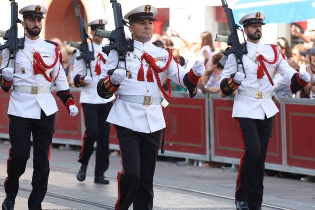 Anne Hidalgo receives the XIII Cortes de la Real Isla de León Award Cádiz Detail of the parade, during the XIII Cortes de la Real Isla de León Award in San Fernando, on September 24, 2024 in Cádiz Andalucía, Spain The Cortes de la Real Isla de León Award of 1810 recalls that San Fernando was the seat and cradle of parliamentarism and constitutionalism that currently govern the life of our country It was born at the dawn of the commemoration of the Bicentennial of the Constitution of 1812 and symbolizes the values of the anniversary of Las Cortes, being awarded in the framework of the celebration of the historic September 24 24 24 SEPTEMBER 2024 Cadiz Andalucia Cadiz Andalucia Espana  Copyright: xNachoxFradex 6232530