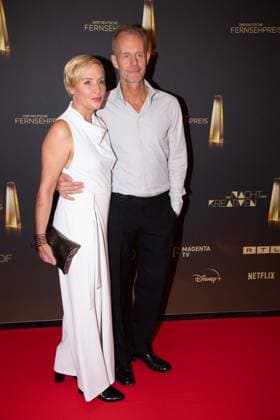 Max UTHOFF, presenter, comedian, and Tina UTHOFF, red carpet, red carpet show, arrival, arrival, German Television Award ceremony, The Night of the Creatives The German Television Award 2024, German Television Award 2024 in Cologne, on 24 09 2024