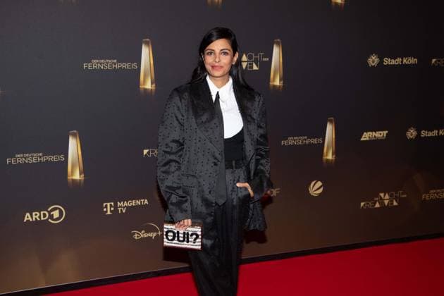 Collien ULMEN FERNANDES, Actress, Red Carpet, Red Carpet Show, Arrival, Arrival, German Television Award Ceremony, The Night of the Creatives The German Television Award 2024, German Television Award 2024 in Cologne, on 24 09 2024