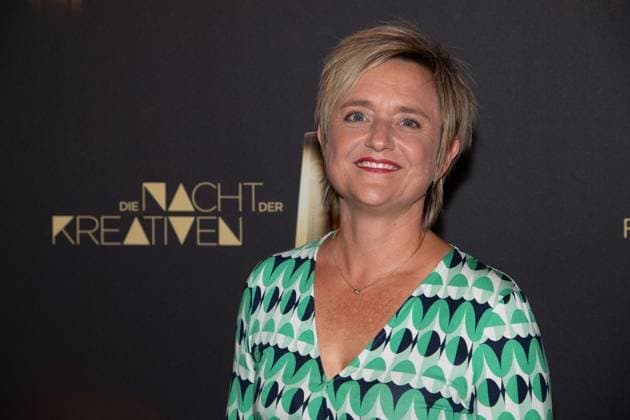 Ellen EHNI, WDR Editor-in-Chief, Presenter, Red Carpet, Red Carpet Show, Arrival, German Television Award Ceremony, The Night of the Creatives The German Television Award 2024, German Television Award 2024 in Cologne, on 24 09 2024