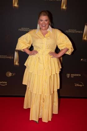 Gisa FLAKE, Actress, Red Carpet, Red Carpet Show, Arrival, Arrival, German Television Award Ceremony, The Night of the Creatives The German Television Award 2024, German Television Award 2024 in Cologne, on 24 09 2024
