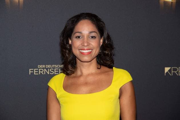 Jana PAREIGIS, Presenter, Red Carpet, Red Carpet Show, Arrival, Arrival, German Television Award Ceremony, The Night of the Creatives The German Television Award 2024, German Television Award 2024 in Cologne, on 24 09 2024