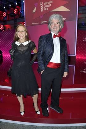 Presentation of the German Founder Award at the ZDF Hauptstadtstudio Annette Roeckl Managing Director Roeckl Handschuhe Accessoires GmbH Co KG and Alfred Theodor Ritter Ritter Sport at the presentation of the German Founder Award at the ZDF Hauptstadtstudio in Berlin Copyright: xEventpressxTimmx