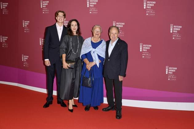 Presentation of the German Founder Award in the ZDF Hauptstadtstudio Alannah Sennheiser, Marlys Sennheiser Blume and husband Prof Dr Jörg Sennheiser Senneheiser electronic GmbH at the presentation of the German Founder Award in the ZDF Hauptstadtstudio in Berlin Copyright: xEventpressxTimmx