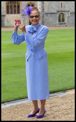 . 25 09 2024. Windsor , United Kingdom. Anita Neil with her MBE after an Investiture at Windsor Castle, United Kingdom.  xStephenxLockx xi-Imagesx IIM-25503-0007