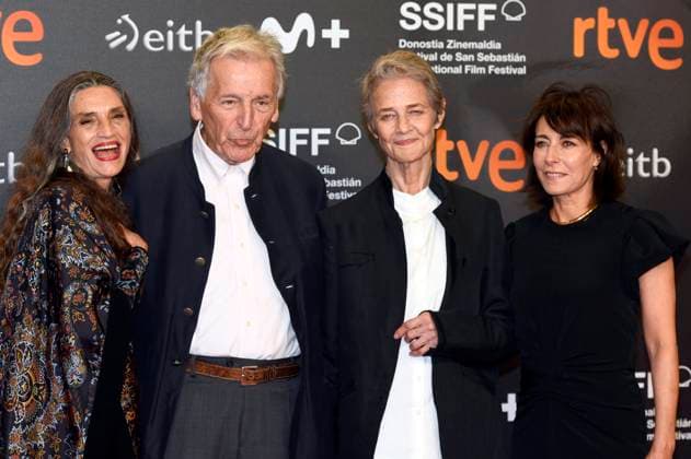 Bilder des Jahres 2024, Entertainment 09 September Entertainment Themen der Woche KW39 Entertainment Bilder des Tages Angela Molina, Costa- Gavras, Charlotte Rampling und Marilyne Canto bei der Premiere des Kinofilms Le dernier souffle Last Breath auf dem 72. Internationalen Filmfestival San Sebastian Festival Internacional de Cine de San Sebastian im Kursaal. San Sebastian, 25.09.2024 *** Angela Molina, Costa Gavras, Charlotte Rampling and Marilyne Canto at the premiere of the feature film Le dernier souffle Last Breath at the 72nd San Sebastian International Film Festival Festival Internacional de Cine de San Sebastian in the Kursaal San Sebastian, 25 09 2024 Foto:xC.xNiehausx xFuturexImagex breath_4963