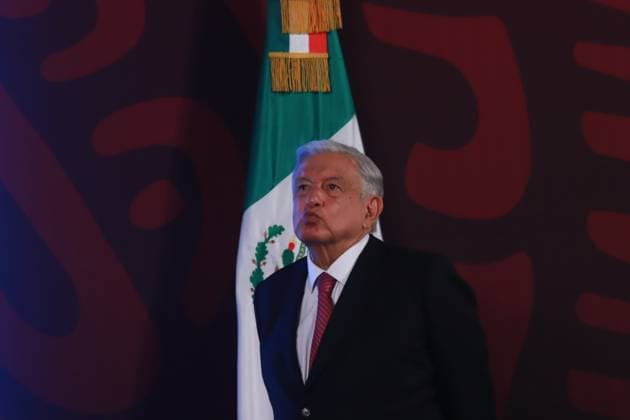 Mexican President Andres Manuel Lopez Obrador speaking about the letter he sent to the parents of the 43 missing Ayotzinapa normalistas, at the briefing conference in front the media, at the National Palace. on September 25, 2024 in Mexico City, Mexico. Mexico City Mexico - ZUMAe321 20240925_zia_e321_008 Copyright: xCarlosxSantiagox
