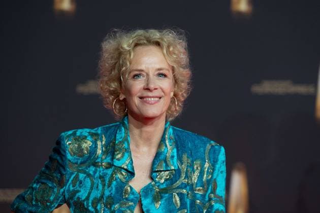 Katja RIEMANN, Actress, Red Carpet, Red Carpet Show, Arrival, Arrival, German Television Award Ceremony, German Television Award 2024, German Television Award 2024 at MMC Studios Cologne, on 25 09 2024