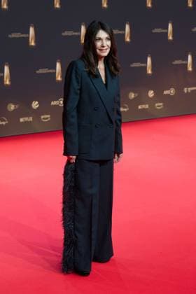 Iris BERBEN, Actress, Red Carpet, Red Carpet Show, Arrival, Arrival, German Television Award Ceremony, The German Television Award 2024, German Television Award 2024 at MMC Studios Cologne, on 25 09 2024