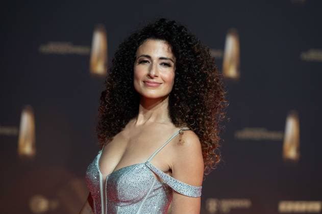 Marwa ELDESSOUKY, Presenter, Red Carpet, Red Carpet Show, Arrival, arrival, German Television Award Ceremony, German Television Award 2024, German Television Award 2024 at MMC Studios Cologne, on 25 09 2024