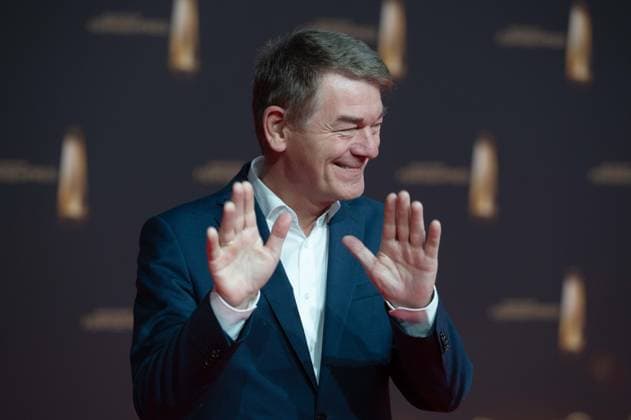 Joerg SCHOENENBORN, Jörg Schönenborn, WDR Program Director, Red Carpet, Red Carpet Show, Arrival, German Television Award Ceremony, The German Television Award 2024, German Television Award 2024 at the MMC Studios Cologne, on 25 09 2024