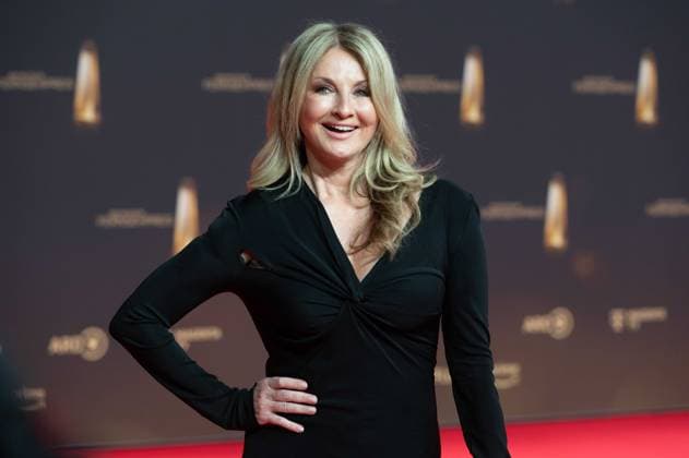 Frauke LUDOWIG, Presenter, Red Carpet, Red Carpet Show, Arrival, arrival, German Television Award Ceremony, The German Television Award 2024, German Television Award 2024 at the MMC Studios Cologne, on 25 09 2024
