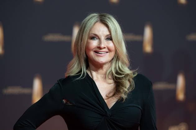 Frauke LUDOWIG, Presenter, Red Carpet, Red Carpet Show, Arrival, arrival, German Television Award Ceremony, The German Television Award 2024, German Television Award 2024 at the MMC Studios Cologne, on 25 09 2024