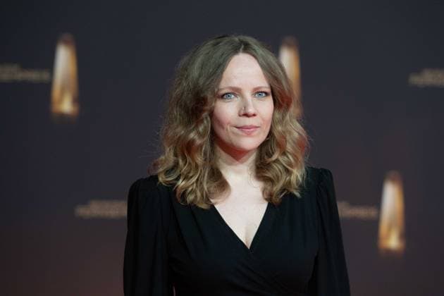 Sarah BOSETTI, Presenter, Red Carpet, Red Carpet Show, Arrival, arrival, German Television Award Ceremony, The German Television Award 2024, German Television Award 2024 at the MMC Studios Cologne, on 25 09 2024