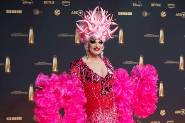 Olivia JONES, Red Carpet, Red Carpet Show, Arrival, arrival, German Television Award Ceremony, The German Television Award 2024, German Television Award 2024 at the MMC Studios Cologne, on 25 09 2024