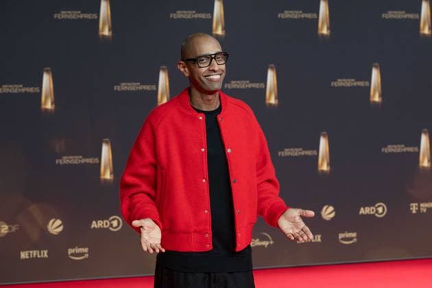 Amiaz HABTU, Presenter, Red Carpet, Red Carpet Show, Arrival, arrival, German Television Award Ceremony, The German Television Award 2024, German Television Award 2024 at the MMC Studios Cologne, on 25 09 2024