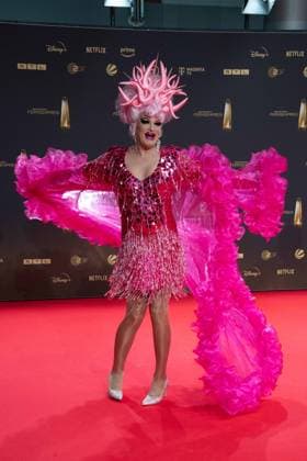 Olivia JONES, Red Carpet, Red Carpet Show, Arrival, arrival, German Television Award Ceremony, The German Television Award 2024, German Television Award 2024 at the MMC Studios Cologne, on 25 09 2024