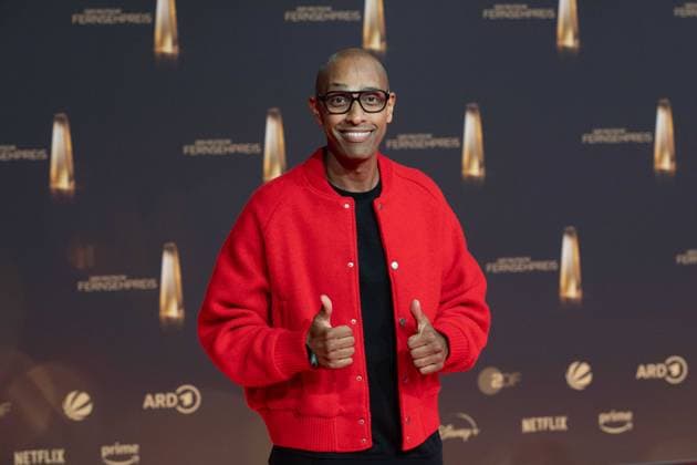 Amiaz HABTU, Presenter, Red Carpet, Red Carpet Show, Arrival, arrival, German Television Award Ceremony, The German Television Award 2024, German Television Award 2024 at the MMC Studios Cologne, on 25 09 2024