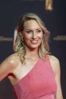 Christine LANGNER, Presenter, Red Carpet, Red Carpet Show, Arrival, arrival, German Television Award Ceremony, The German Television Award 2024, German Television Award 2024 at the MMC Studios Cologne, on 25 09 2024