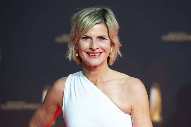 Barbara HAHLWEG, Presenter, Red Carpet, Red Carpet Show, Arrival, arrival, German Television Award Ceremony, The German Television Award 2024, German Television Award 2024 at the MMC Studios Cologne, on 25 09 2024