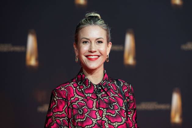 Wolke HEGENBARTH, Actress, Red Carpet, Red Carpet Show, Arrival, German Television Award Ceremony, German Television Award 2024, German Television Award 2024 at MMC Studios Cologne, on 25 09 2024