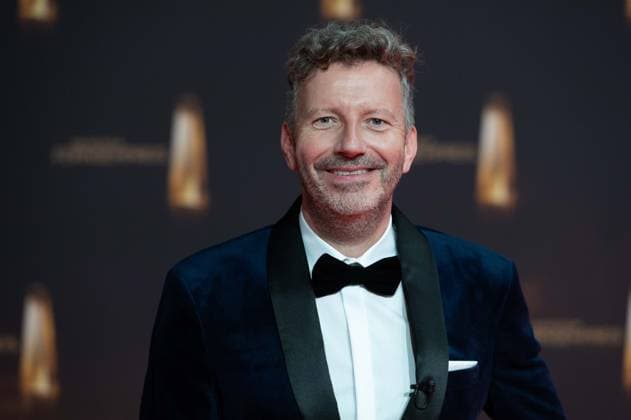 Thorsten SCHORN, Presenter, Red Carpet, Red Carpet Show, Arrival, arrival, German Television Award Ceremony, The German Television Award 2024, German Television Award 2024 at the MMC Studios Cologne, on 25 09 2024