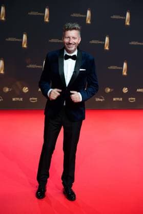 Thorsten SCHORN, Presenter, Red Carpet, Red Carpet Show, Arrival, arrival, German Television Award Ceremony, The German Television Award 2024, German Television Award 2024 at the MMC Studios Cologne, on 25 09 2024