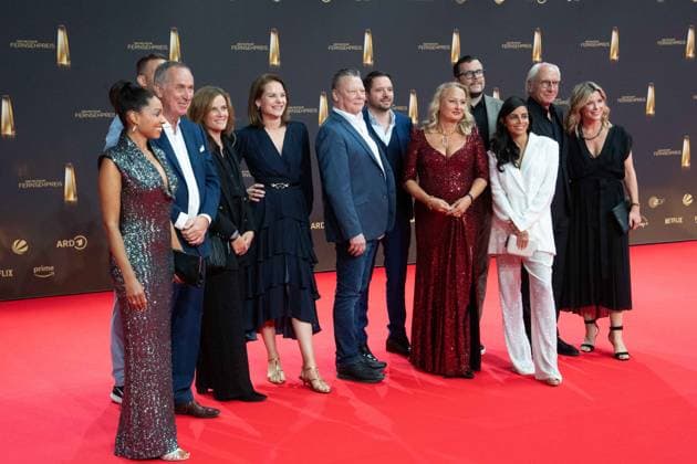 The German Television Award Jury, Red Carpet, Red Carpet Show, Arrival, arrival, German Television Award Ceremony, The German Television Award 2024, German Television Award 2024 at the MMC Studios Cologne, on 25 09 2024