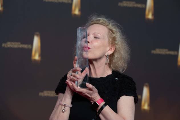 Sunnyi MELLES, Actress, Best Actress Award Ceremony of the German Television Award, The German Television Award 2024, German Television Award 2024 at the MMC Studios Cologne, on 25 09 2024