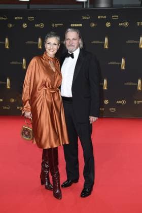 German Television Award 2024 Stefan Jürgens with his wife Boriana Rosenmüller at the German Television Award 2024 in the MMC Studios in Cologne Copyright: xEventpressxTimmx