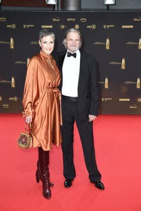 German Television Award 2024 Stefan Jürgens with his wife Boriana Rosenmüller at the German Television Award 2024 in the MMC Studios in Cologne Copyright: xEventpressxTimmx