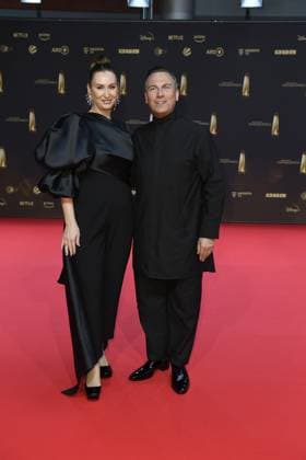 German Television Award 2024 Tim Raue with his wife Katharina at the German Television Award 2024 in the MMC Studios in Cologne Copyright: xEventpressxTimmx