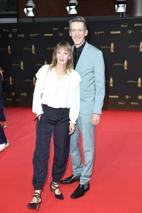 German Television Award 2024 Steffen Hallaschka with his wife Steffen Hallaschka at the German Television Award 2024 in the MMC Studios in Cologne Copyright: xEventpressxTimmx