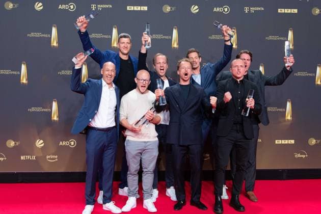 The team of FIBA Basketball World Championship 2023, award winner best sports program, German Television Award ceremony, The German Television Award 2024, German Television Award 2024 at the MMC Studios Cologne, on 25 09 2024