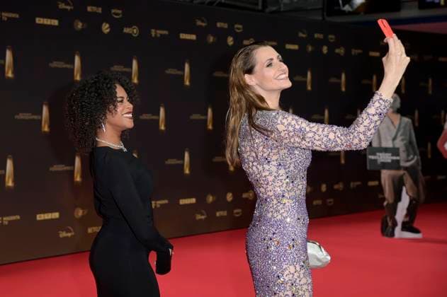 Aminata Belli and Bella Lesnik at the German Television Award 2024 ceremony at the MMC Studios Cologne, 25 09 2024 Foto:xF.xKernx xFuturexImagex fernsehpreis_4657