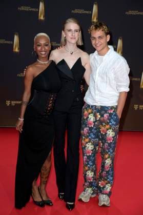 Nura Habib Omer, Klara Lange and David Ali Rashed at the German Television Award 2024 ceremony at the MMC Studios Cologne, 25 09 2024 Foto:xF.xKernx xFuturexImagex fernsehpreis_4671