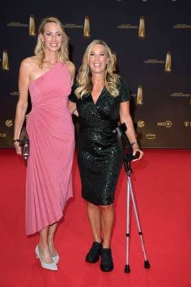 Christine Langner and Birgit von Bentzel at the German Television Award 2024 ceremony at the MMC Studios Cologne, 25 09 2024 Foto:xF.xKernx xFuturexImagex fernsehpreis_4682
