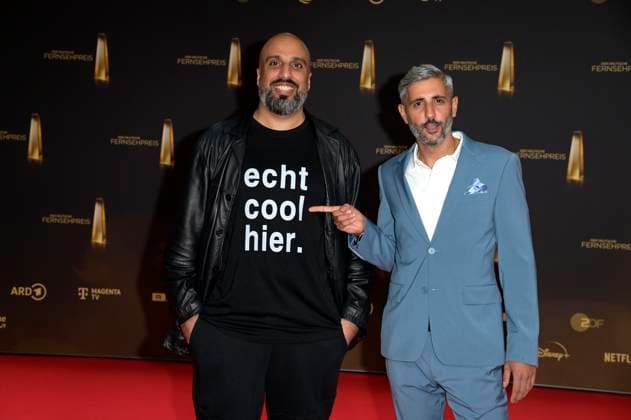 Abdelkarim Zemhoute and Michael Abdullahi at the German Television Award 2024 ceremony at the MMC Studios Cologne, 25 09 2024 Foto:xF.xKernx xFuturexImagex fernsehpreis_4695